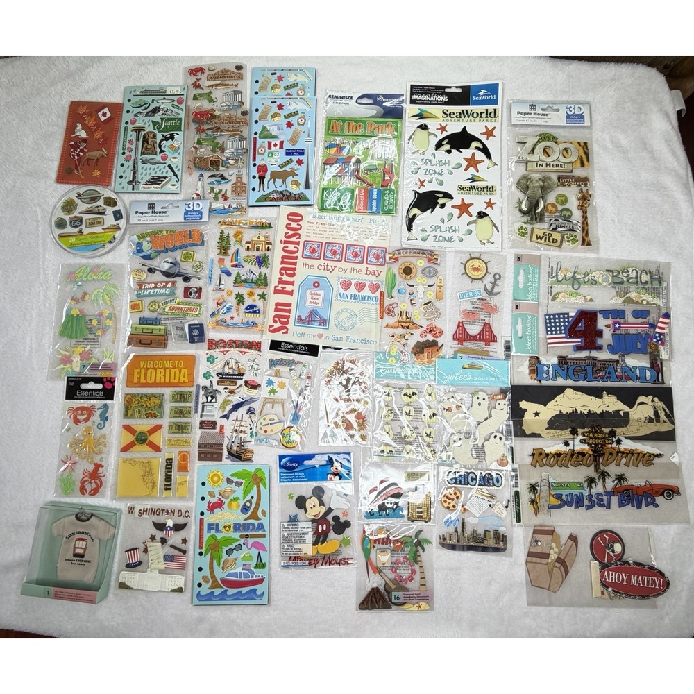 37 Scrapbooking Lot Jolee's Paper House + More Travel Destinations All New